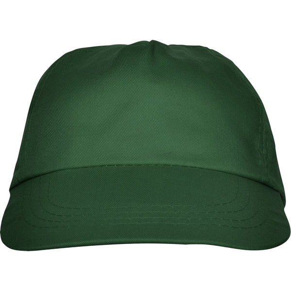 Stamina Basica polyester / cotton cap in dark green, ready for logo printing