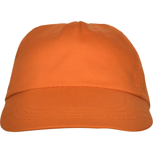 Stamina Basica polyester / cotton cap in orange, ready for logo printing
