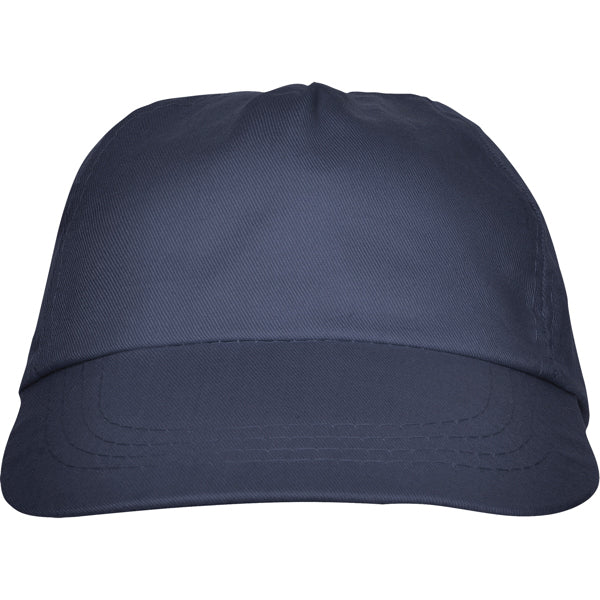 Stamina Basica polyester / cotton cap in navy blue, ready for logo printing