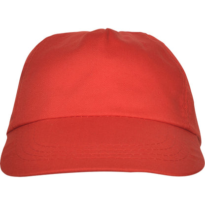 Stamina Basica polyester / cotton cap in red, ready for logo printing