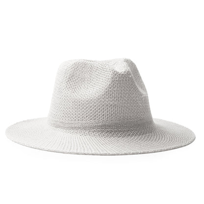 Stamina Jones synthetic material hat in white, ready for logo printing