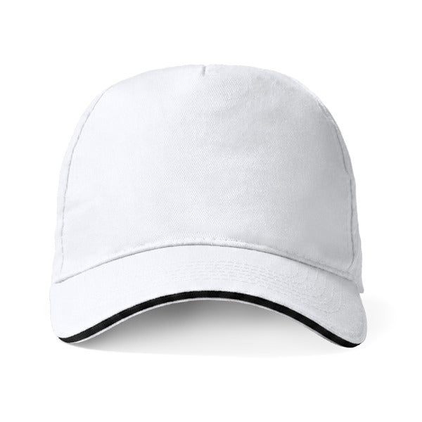 Stamina Eris cotton cap in white, ready for logo printing