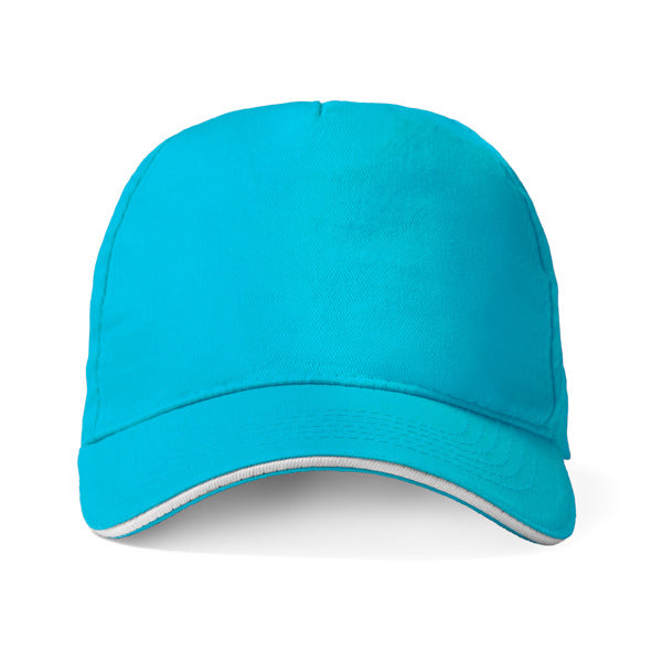 Stamina Eris cotton cap in turquoise, ready for logo printing