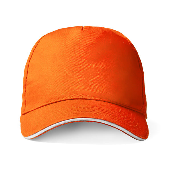 Stamina Eris cotton cap in orange, ready for logo printing