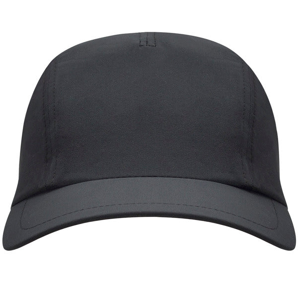 Stamina Mercury polyester / elastane cap in black, ready for logo printing