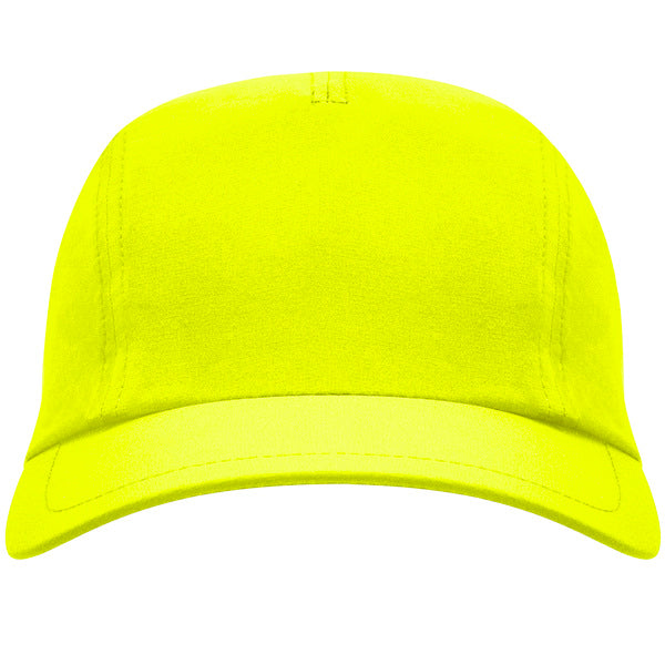 Stamina Mercury polyester / elastane cap in fluor yellow, ready for logo printing