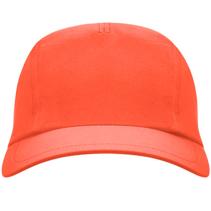 Stamina Mercury polyester / elastane cap in fluor coral, ready for logo printing
