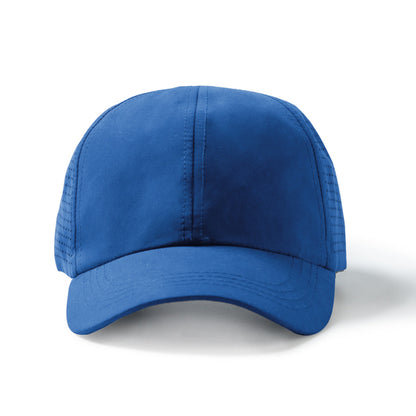 Stamina Karin RPET microfibre cap in royal blue, ready for logo printing