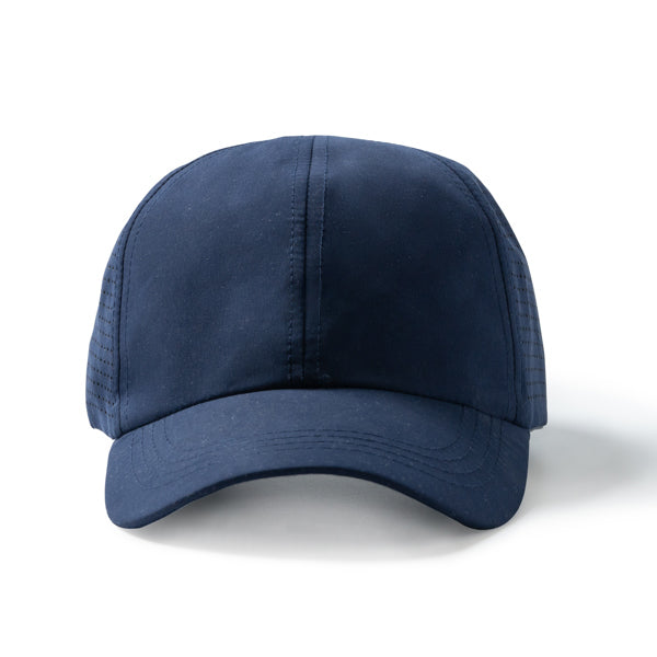 Stamina Karin RPET microfibre cap in navy blue, ready for logo printing