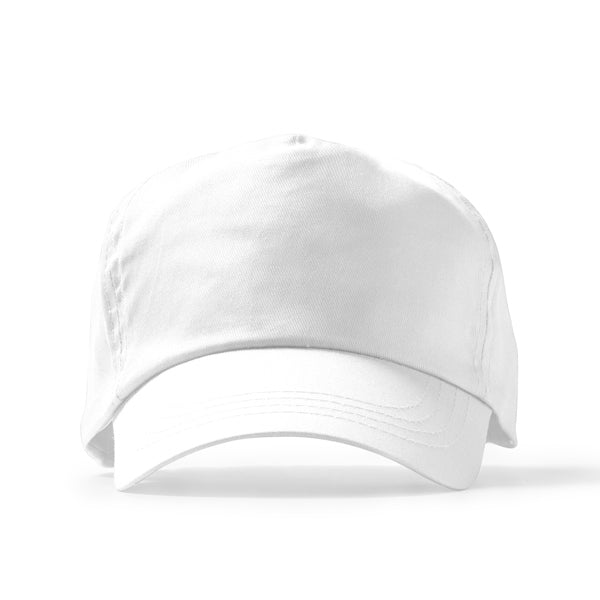 Stamina Freya cotton cap in white, ready for logo printing