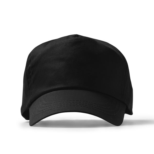 Stamina Freya cotton cap in black, ready for logo printing