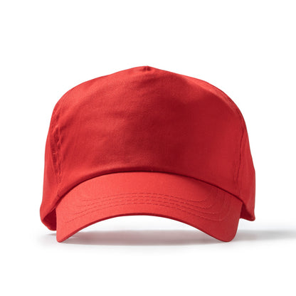 Stamina Freya cotton cap in red, ready for logo printing