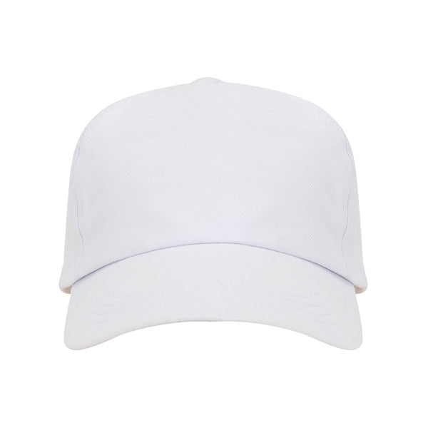 Stamina Uranus cotton cap in white, ready for logo printing