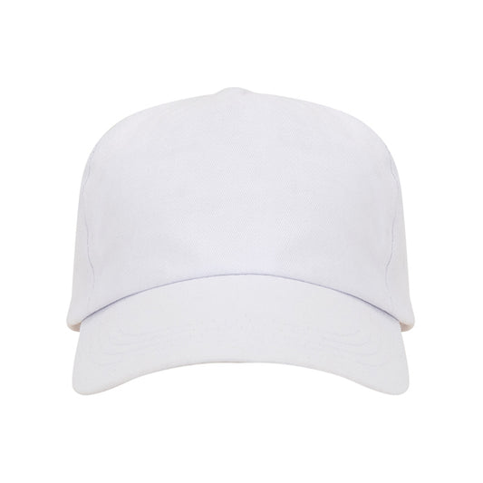 Stamina Uranus cotton cap in white, ready for logo printing
