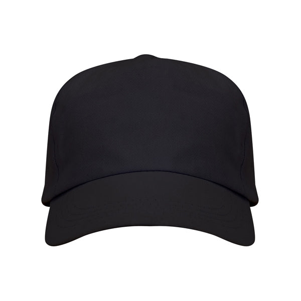 Stamina Uranus cotton cap in black, ready for logo printing