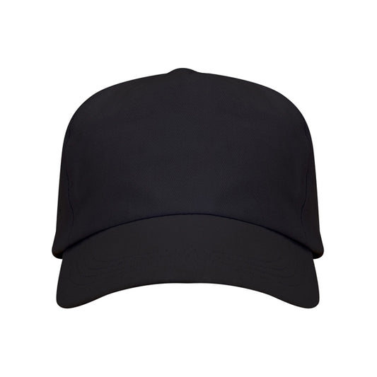 Stamina Uranus cotton cap in black, ready for logo printing