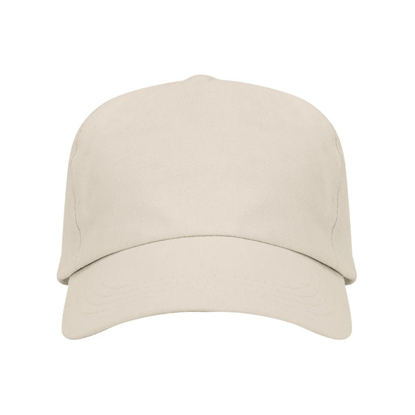 Stamina Uranus cotton cap in beige, ready for logo printing