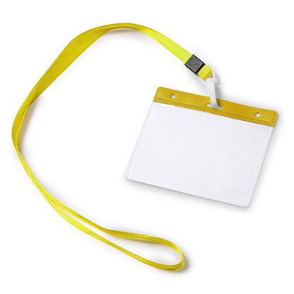 Stamina Pomel pVC lanyard in yellow, ready for logo printing