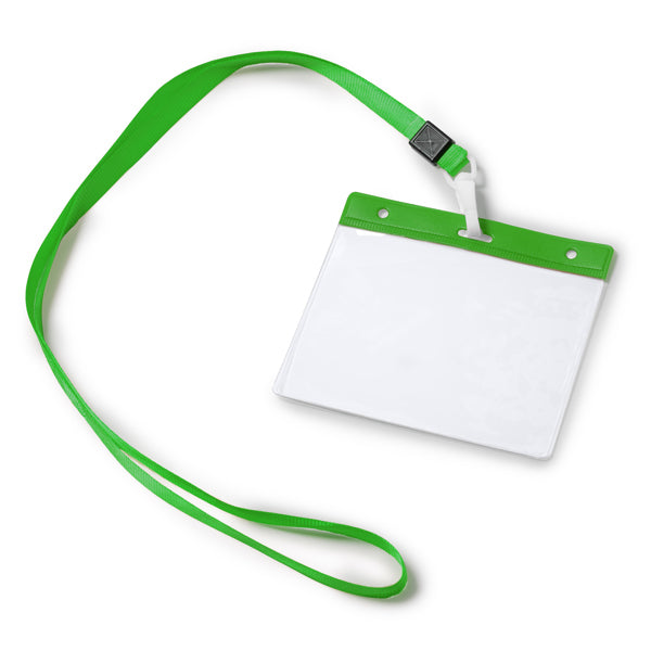 Stamina Pomel pVC lanyard in fern green, ready for logo printing
