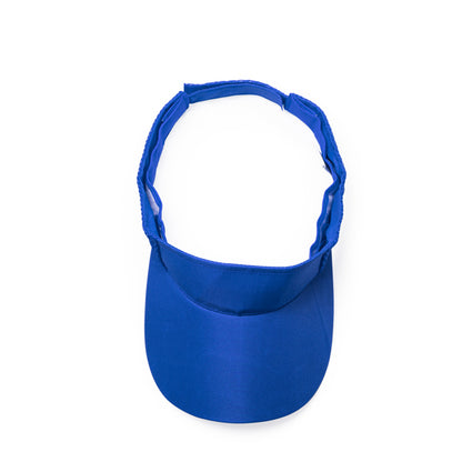 Stamina Wizer polyester visor in royal blue, ready for logo printing