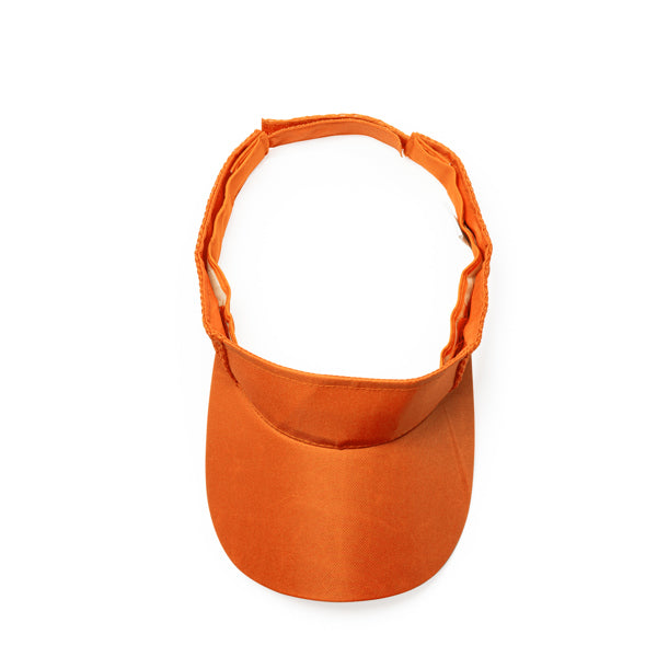 Stamina Wizer polyester visor in orange, ready for logo printing
