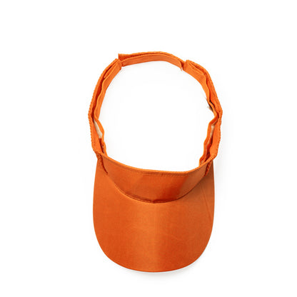 Stamina Wizer polyester visor in orange, ready for logo printing