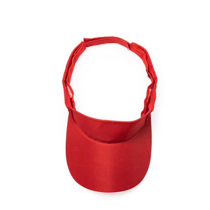 Stamina Wizer polyester visor in red, ready for logo printing
