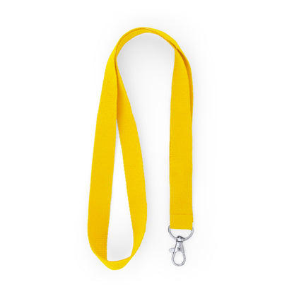 Stamina Host polyester lanyard in yellow, ready for logo printing