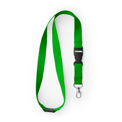 Stamina Guest polyester lanyard in fern green, ready for logo printing