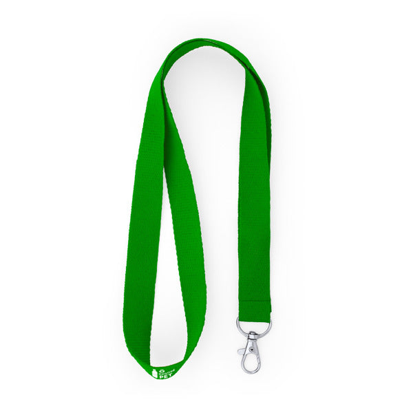 Stamina Ecohost RPET lanyard in fern green, ready for logo printing