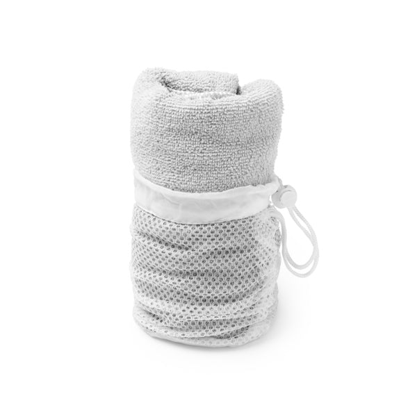 Stamina Kelsey microfibre towel in white, ready for logo printing