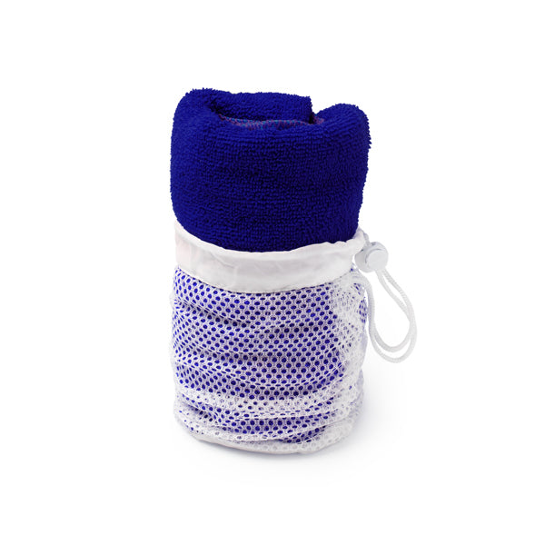 Stamina Kelsey microfibre towel in royal blue, ready for logo printing