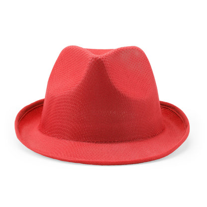 Stamina Dusk polyester cap in red, ready for logo printing
