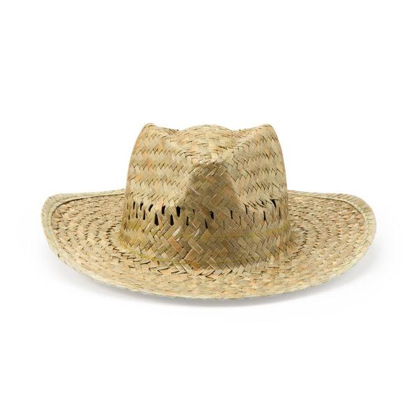 Stamina Sun natural straw cap in khaki green, ready for logo printing