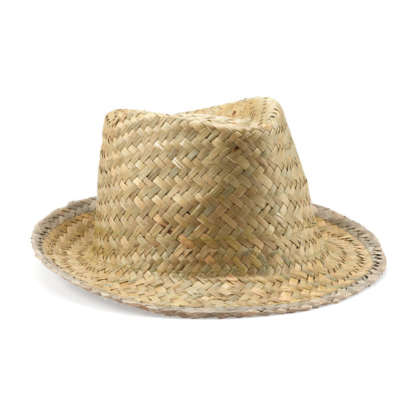 Stamina Galaxy natural straw cap in khaki green, ready for logo printing