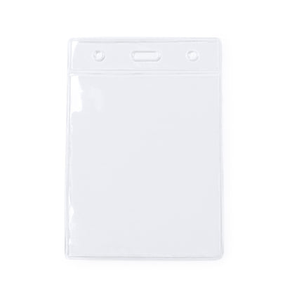 Stamina Tabor transparent PVC badge holder in transparent, ready for logo printing