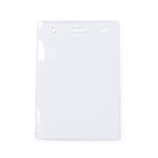 Stamina Tabor transparent PVC badge holder in transparent, ready for logo printing