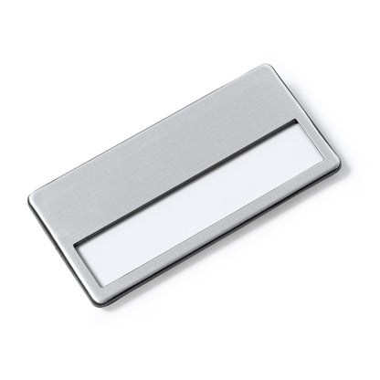 Stamina Ganda aluminium badge holder, ready for laser engraving