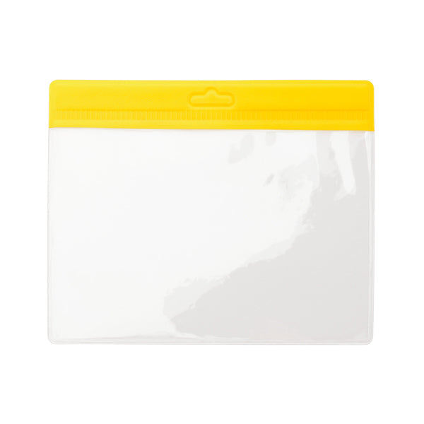 Stamina Bash pVC lanyard in yellow, ready for logo printing