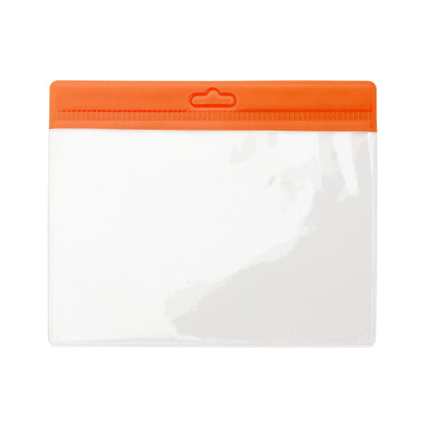 Stamina Bash pVC lanyard in orange, ready for logo printing