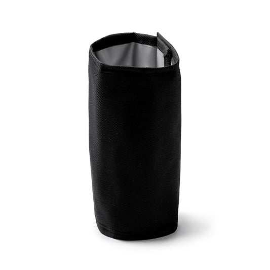 Stamina Moke RPET bottle cooler sleeve in black, ready for logo printing