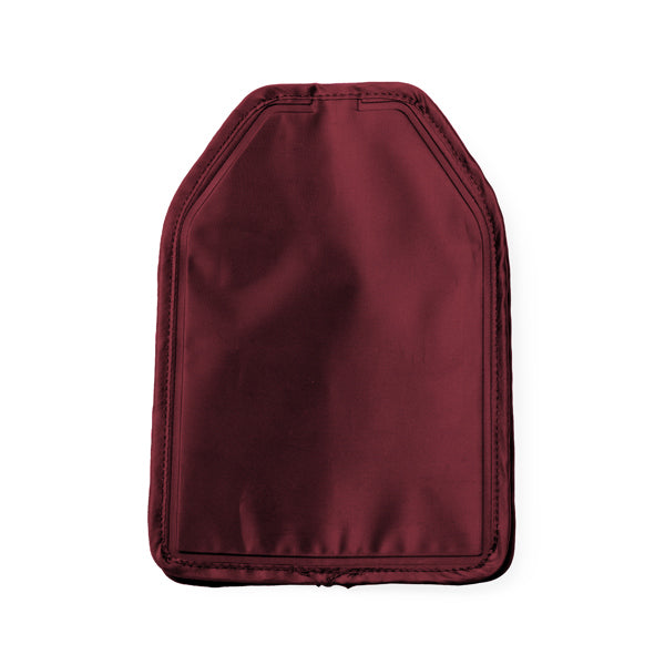 Stamina Frost polyester bottle cooler sleeve in garnet, ready for logo printing
