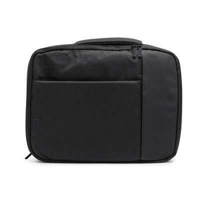 Stamina Warka polyester backpack in black, ready for logo printing