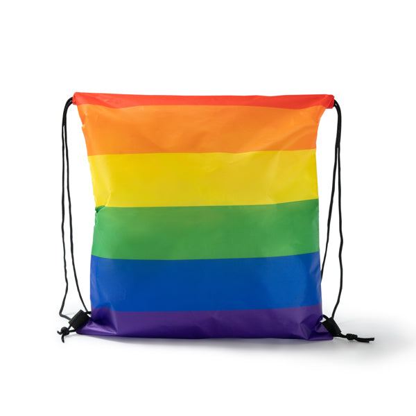 Stamina Bremen polyester drawstring bag in multicolour, ready for logo printing