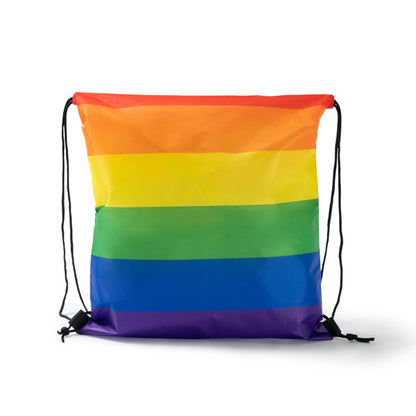 Stamina Bremen polyester drawstring bag in multicolour, ready for logo printing