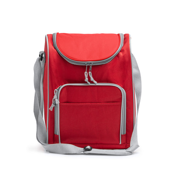 Stamina Bayona 600D polyester cooler bag in red, ready for logo printing
