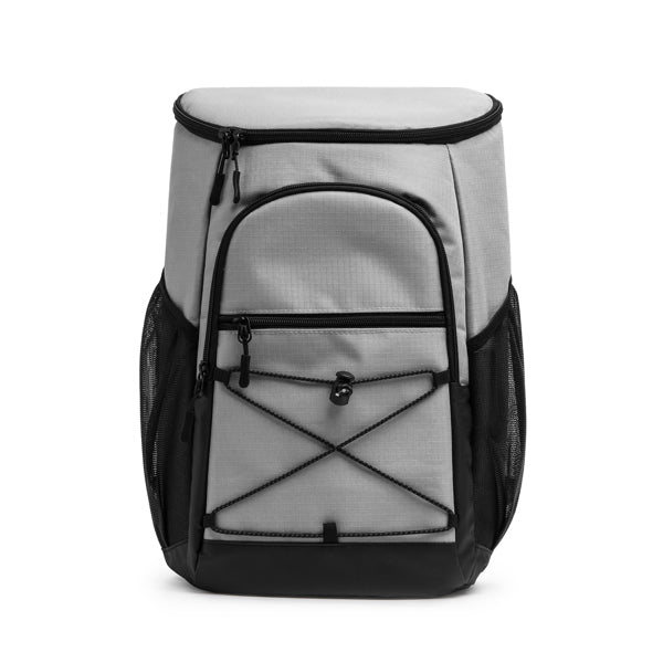 Stamina Sakra polyester backpack in grey, ready for logo printing