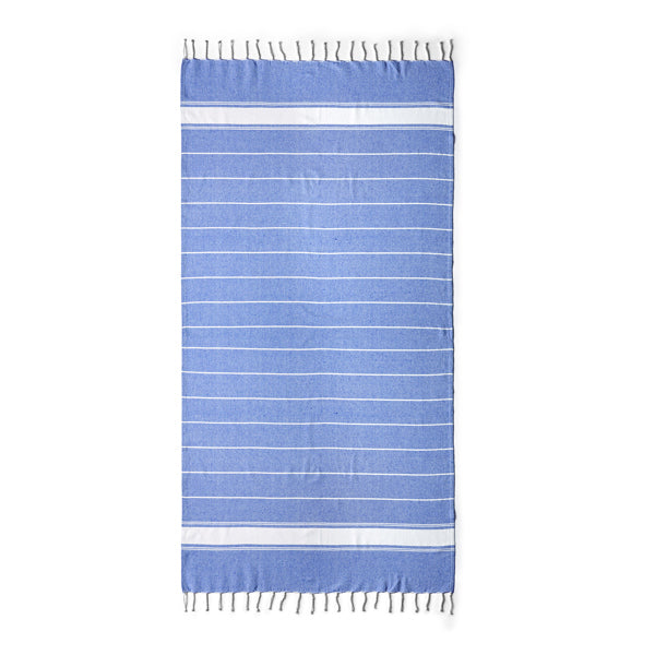 Stamina Denia cotton and polyester sarong in royal blue, ready for logo printing
