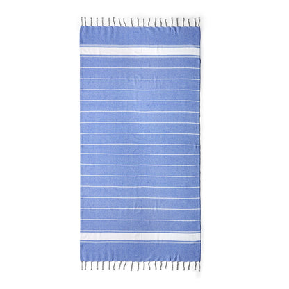 Stamina Denia cotton and polyester sarong in royal blue, ready for logo printing