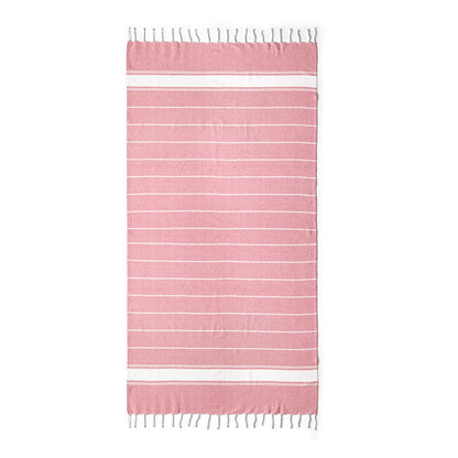 Stamina Denia cotton and polyester sarong in red, ready for logo printing